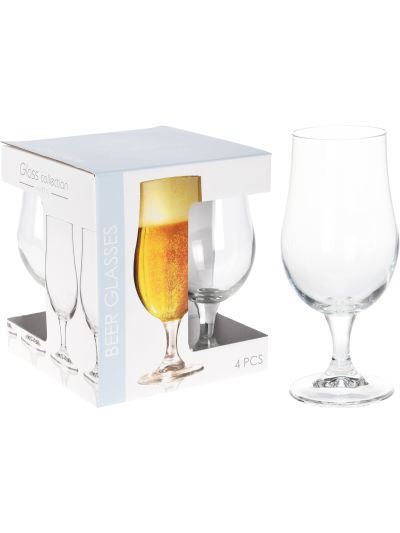 BEER GLASS 370ML SET 4PCS
