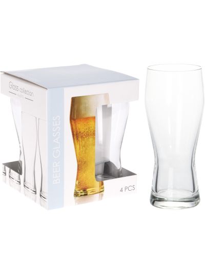 BEER GLASS 400ML SET 4PCS