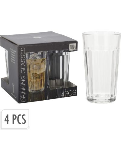 DRINKING GLASS 350ML SET 4PCS
