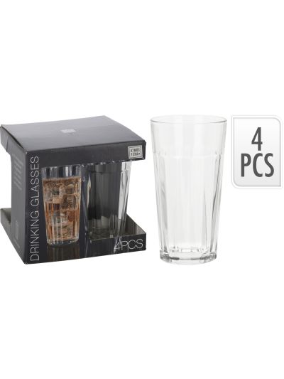 DRINKING GLASS 470ML SET 4PCS