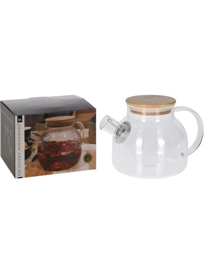 TEAPOT BOROSILCATE GLASS 1000M