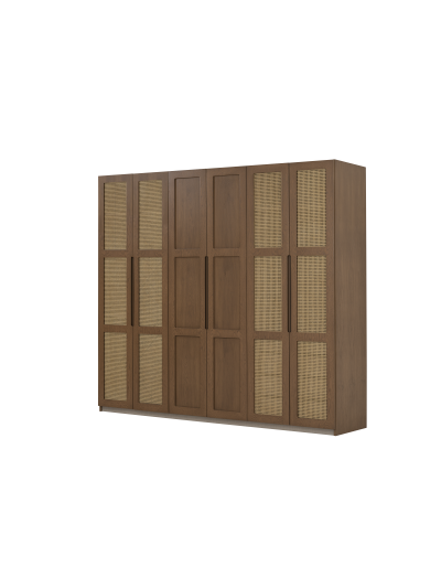 Clay Wardrobe 6 Doors 255*65*228