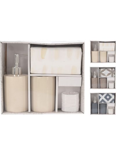 BATHROOM SET 3PCS 3ASS KL