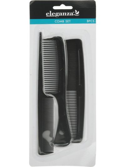 COMB SET OF 3PCS BLACK
