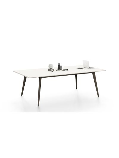 Meeting Table White + Gray 2400*1200*760mm (DG01-C0124G)
