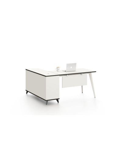 Executive Desk Angel White 1600*1400*750mm (DG01-D0116W)