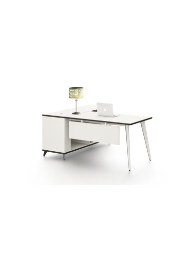 Executive Desk Angel White 1800*1600*750mm (DG01-D0118W)