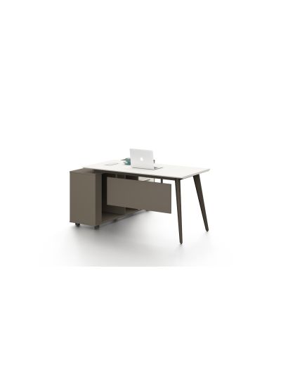 Executive Desk White + Gray 1600*1400*750mm (DG01-D0316G)