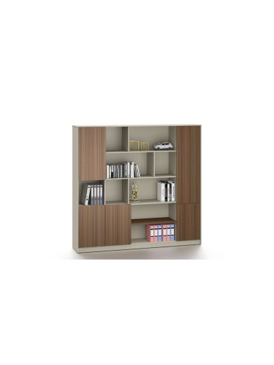 File Cabinet Light Oak + White 2000*400*1900mm (DG01-S0120LQ)