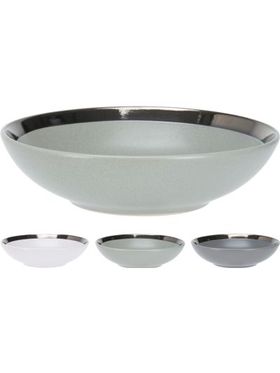 PLATE DEEP DIA 205CM GREY