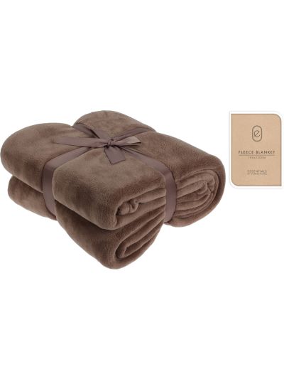BLANKET FLEECE 180X230CM TAUPE