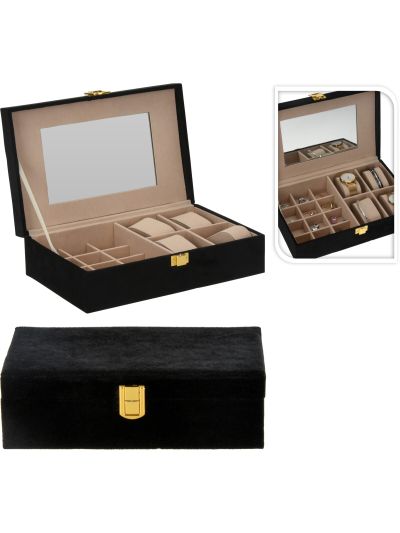 JEWELRY BOX 250X160X70MM BLACK