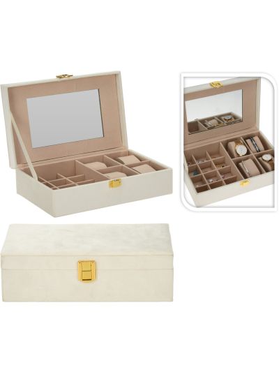 JEWELRY BOX 250X160X70MM WHITE
