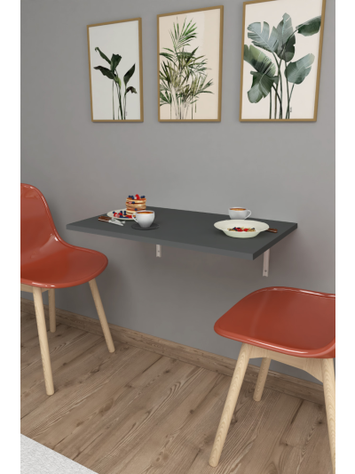 WALL MOUNTED 72*45 CM TABLE-ANTHRACITE