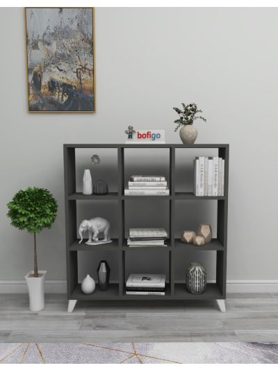 SQUARE/CUBE BOOKSHELF-ANTHRACITE
