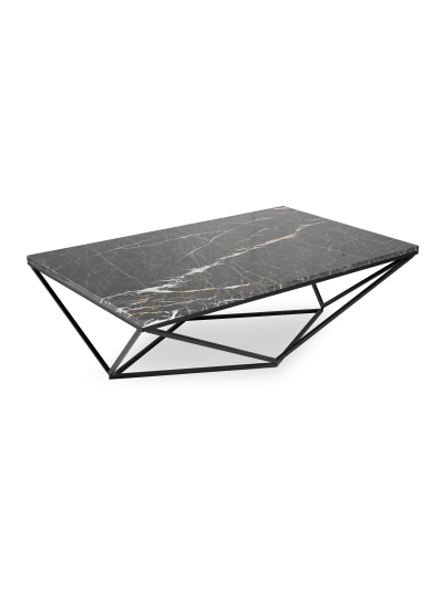 Laurel Regtangle Coffee Table Real Marquin Marble 129*80*37