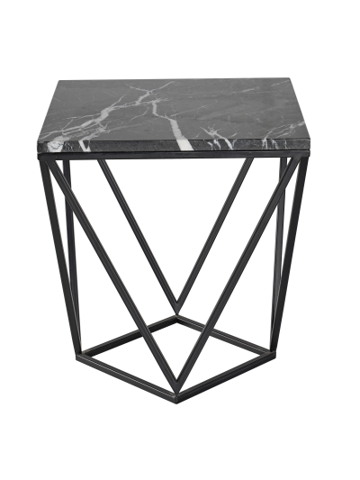 Laurel Side Table Real Marquin Marble 129*80*37