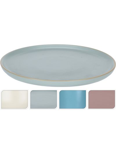 PLATE STONEWARE 21CM 4ASS CLR