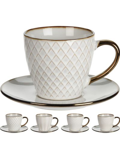 CUP AND SAUCER STONEWARE 210ML