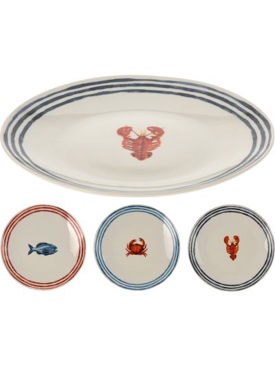 PLATE DIA 20CM PORCELAIN 3ASS