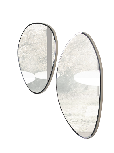 Ruby Console Mirror 2pc Set  65*80