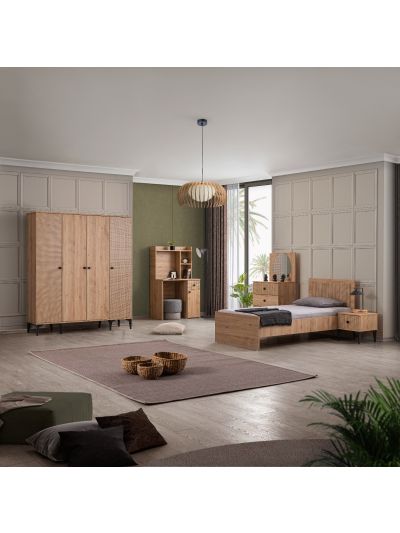 RUSTIK YOUNG ROOM SET 120*200 BED