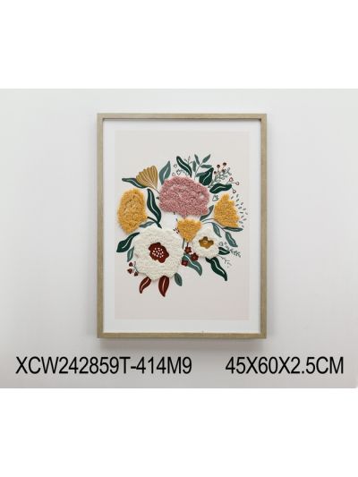 Emily B Framed Canvas with 3D Objects 45X60X2.5CM (XCW242859T)