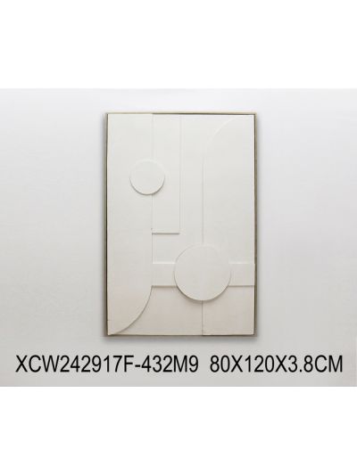 Lost B Framed Canvas with 3D Objects 80X120X3.8CM (XCW242917F)