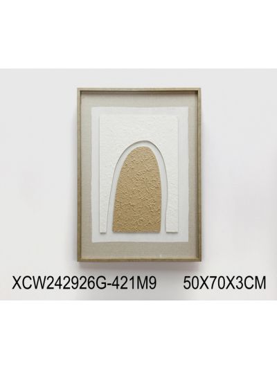 Dolce A Framed Canvas with 3D Objects 50X70X3CM (XCW242926G)