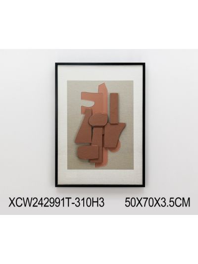 Liz B Framed Canvas with 3D Objects 50X70X3.5CM (XCW242991T)