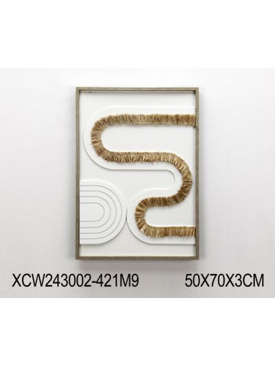 Muse A Framed Canvas with 3D Objects 50X70X3CM (XCW243002)