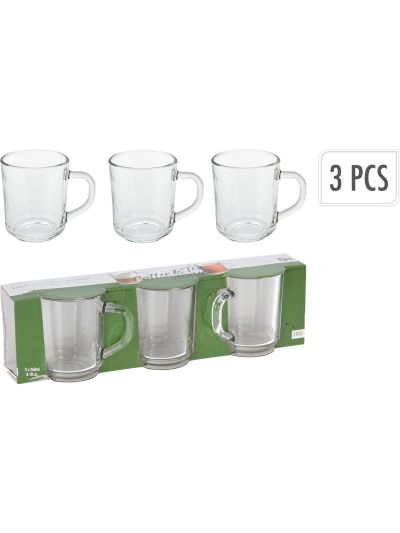 COFFEE TEA GLASS SET 3PCS