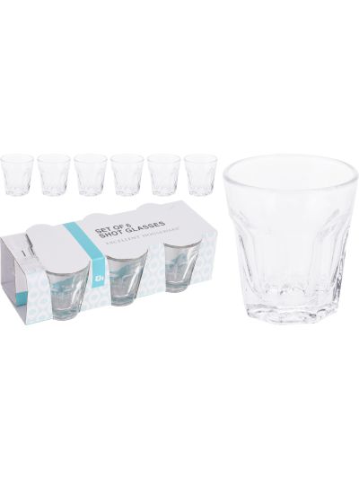 SHOT GLASSES 40ML SET OF 6PCS